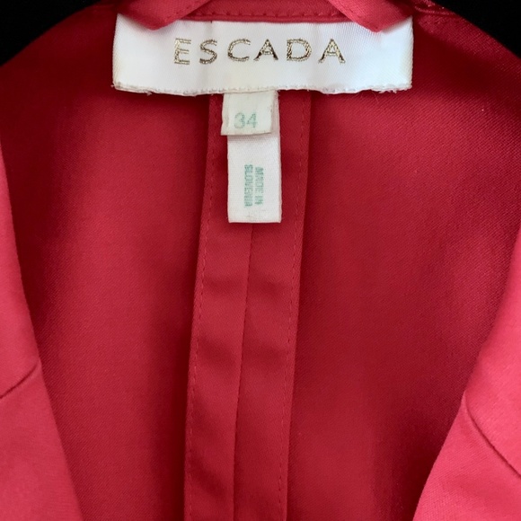 Escada red blazer 34 - Picture 3 of 7